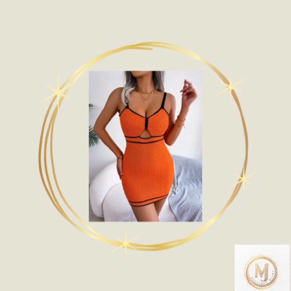 Orange and black